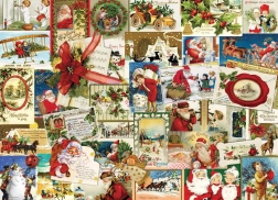 Puzzle Cartolina di Natale Vintage 1000 pezzi