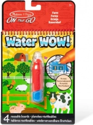libro da colorare ad acqua fattoria con penna MELISSA & DOUG Water Wow