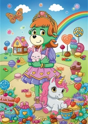 Puzzle con Glitter Famiglia Treflik 100 pezzi