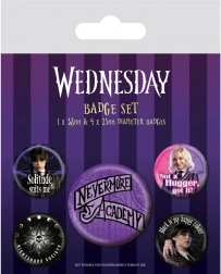 Set di badge Wednesday