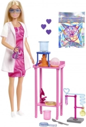 Barbie bambola scienziata con set da laboratorio
