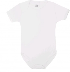 body in cotone lussuoso a maniche corte New Baby – bianco