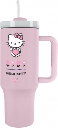 Hello Kitty tazza termica da viaggio con cannuccia 1200 ml