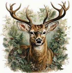 Pittura diamantata cervo 30 × 40 cm