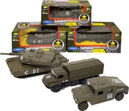 Modello d'auto in metallo 1:60 Welly – mix di veicoli militari e classici