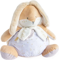 Doudou coniglietto bianco con spazio per pigiama 38 cm