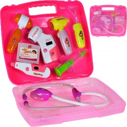 Set medico rosa in valigetta per bambini