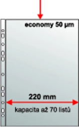Custodia espansa A4 con occhiello europeo, polipropilene smerigliato