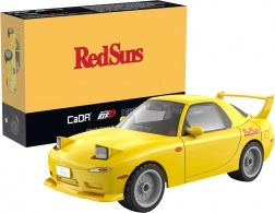 Set di costruzione CaDA auto gialla MAZDA RX-7 FD3S Initial D 1:35, 66 pezzi