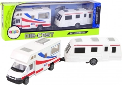 Set Auto Roulotte e Caravan con Elementi Metallici