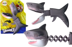 Giocattolo mordicchioso squalo a molla – grigio