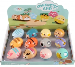 Animaletto su ruote con meccanismo a retrocarica