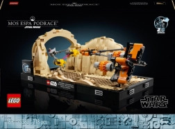 LEGO STAR WARS diorama: corsa degli sgusci a Mos Espa