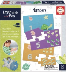 Puzzle educativi e gioco Learning is Fun: numeri