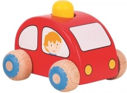Macchinina di legno con clacson