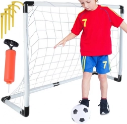 Porta da calcio per bambini con pallone e pompetta