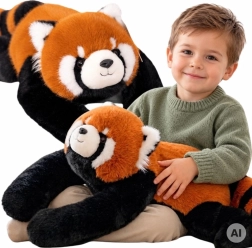 Panda rossa di peluche sensoriale zavorrata WOOPIE 1,5 kg