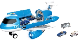 Stazione aerea con effetti luminosi e sonori 40 cm con 6 auto