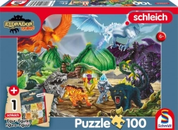 Puzzle Eldrador: Battaglia per il super cristallo 100 pezzi con figurina