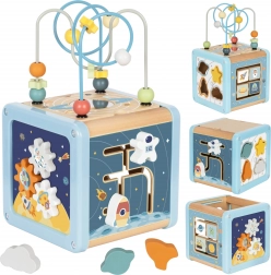 cubo attività in legno spazio