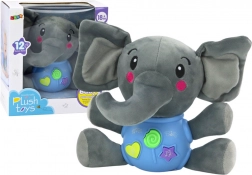 Elefante di peluche interattivo blu 19 cm