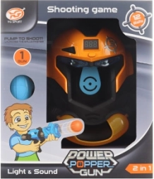 Pistola a palline con maschera a batterie