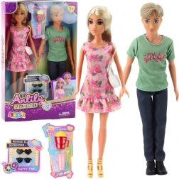 Set di Bambole Anlily Ragazza con Ragazzo e Accessori
