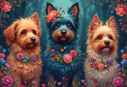 Puzzle Trio di Cani 1000 pezzi BLUEBIRD