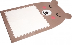 Pavimento a puzzle designer Orsetto marrone con pancia bianca