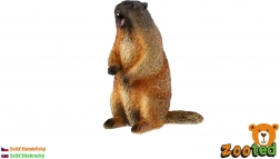 Marmotta dal ventre giallo – figurina realistica in plastica 8 cm