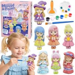 Woopie set creativo per colate in gesso e pittura fai da te (DIY) – principesse e bambole