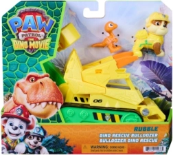 Paw Patrol: Dino Rescue - Bulldozer di Rubble con figurine