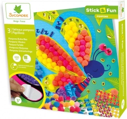 Stick & Fun decorazione con pon pon Farfalle