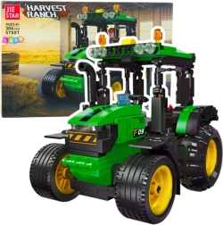 Set di costruzione trattore – modello verde‑nero, 304 pezzi