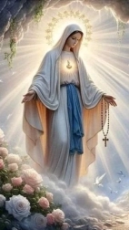 Pittura diamantata Santa Madre di Dio con rosario 80 × 40 cm