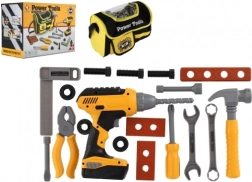 Set di attrezzi per bambini con trapano a batteria e borsa