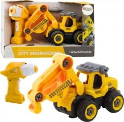 Kit escavatore RC 2in1 con cacciavite e trapano, giallo