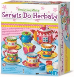 Mini set da tè creativo da dipingere