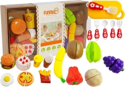 Set di frutta e verdura per bambini da tagliare
