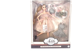 Bambola con vestito rosa 28 cm