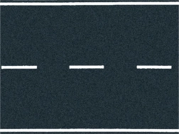 Modello di strada con asfalto nero 100x6,6 cm