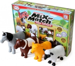Malblo magnetic – animali della fattoria, costruzioni magnetiche per bambini