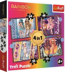 Puzzle 4v1 Bambole moderne Rainbow High