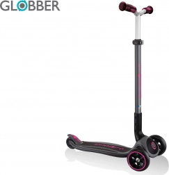 Monopattino a tre ruote per bambini Globber Master Prime black / neon pink