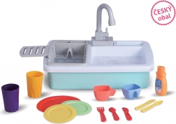 Lavello da cucina per bambini con acqua corrente e accessori 40 cm