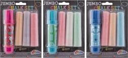 Gessetti da marciapiede jumbo con portagesso, 3 pz