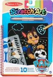 blocco scratch Paw Patrol Chase – set creativo 19 × 28 cm, 10 fogli