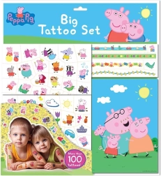 Grande set di tatuaggi Peppa Pig