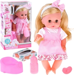 Bambola interattiva con lunghi capelli