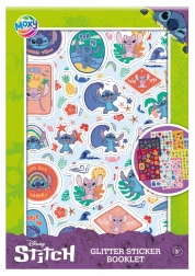 Moxy adesivi glitterati Stitch – blocco di adesivi A5
